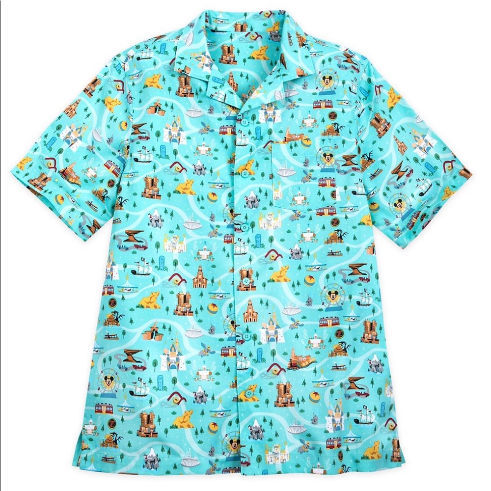 Disney Park Life Woven Shirt for Men – Disneyland Rare!